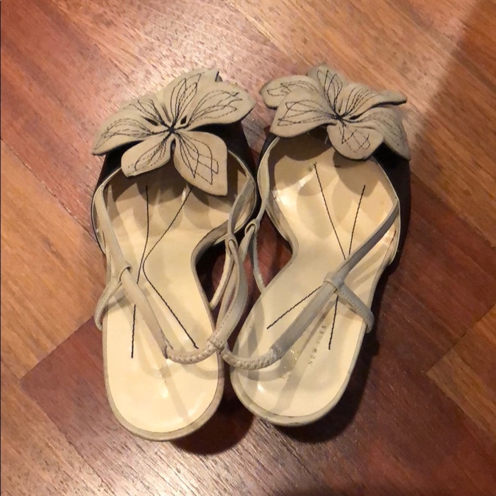 Super cute Kate Spade heels with flower on top. 6